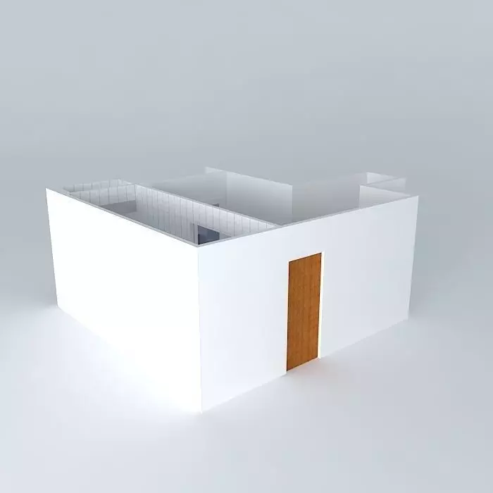 joziorkut house with windows and balconies Free 3D model_0