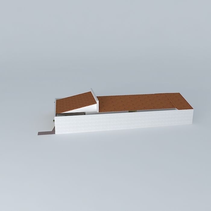 rosanaorkut house with roof Free 3D model_2