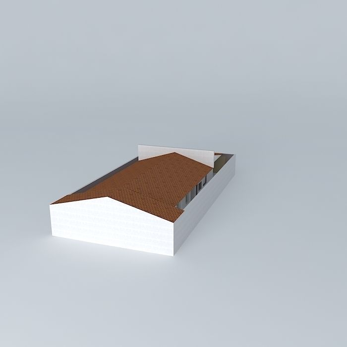 rosanaorkut house with roof Free 3D model_1