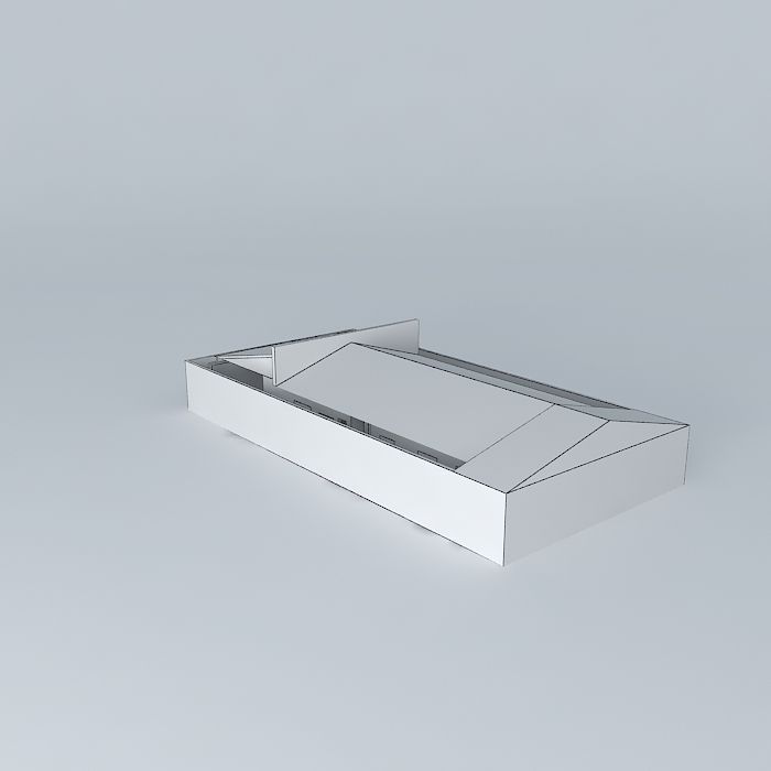 rosanaorkut house with roof Free 3D model_4