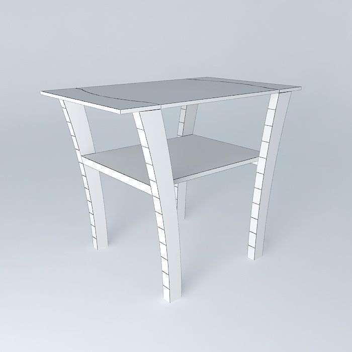 bed side table criado mudo Free 3D model_4