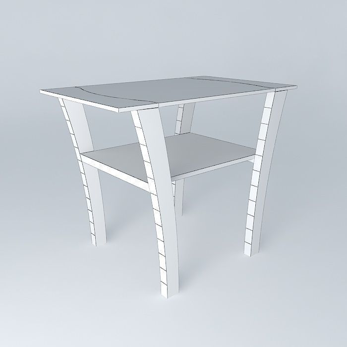 bed side table criado mudo Free 3D model_3