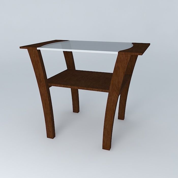 bed side table criado mudo Free 3D model_1
