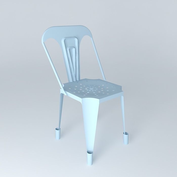 Multipl 39s chair blue houses the world 3D model