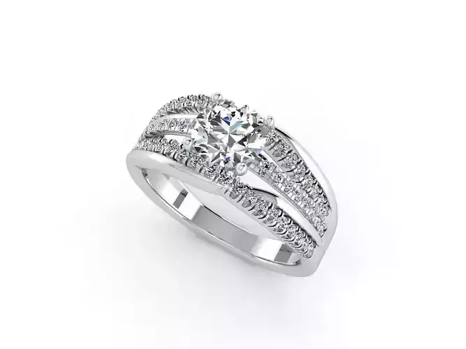 F person diamond engagement ring gold