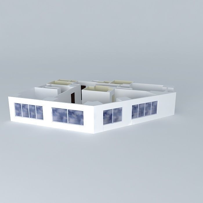apartment apartment house Free 3D model_1