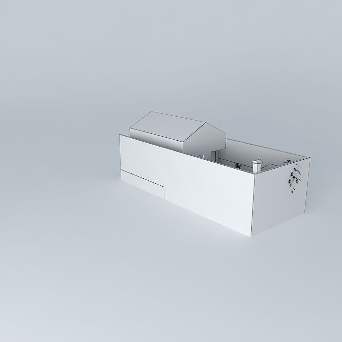 recreation area pool area Free 3D model_4