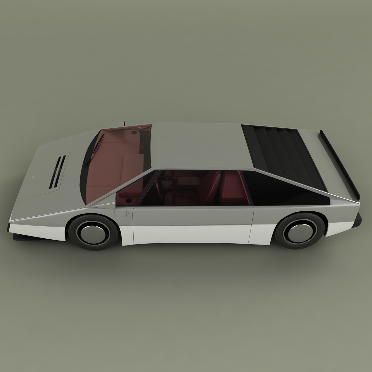 Aston Martin Bulldog Concept 3D model_7