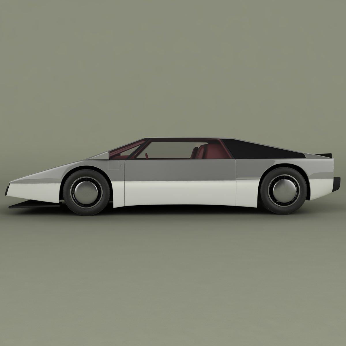 Aston Martin Bulldog Concept 3D model_2