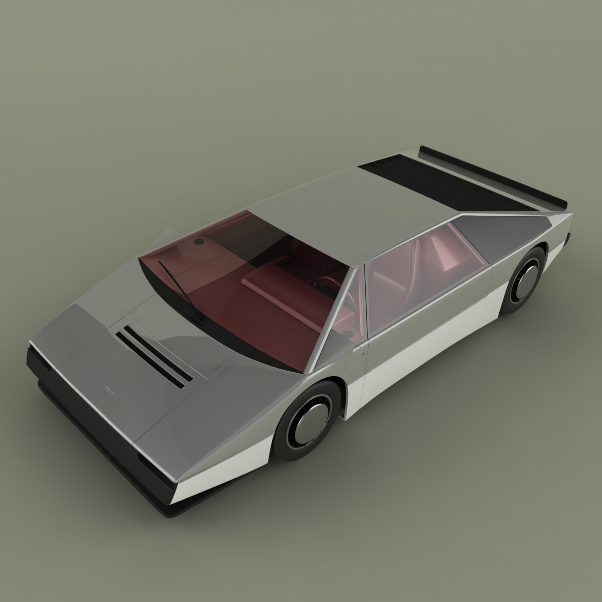 Aston Martin Bulldog Concept 3D model_6
