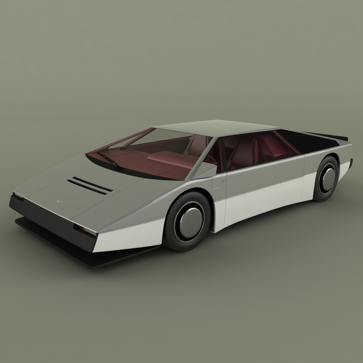 Aston Martin Bulldog Concept 3D model_1