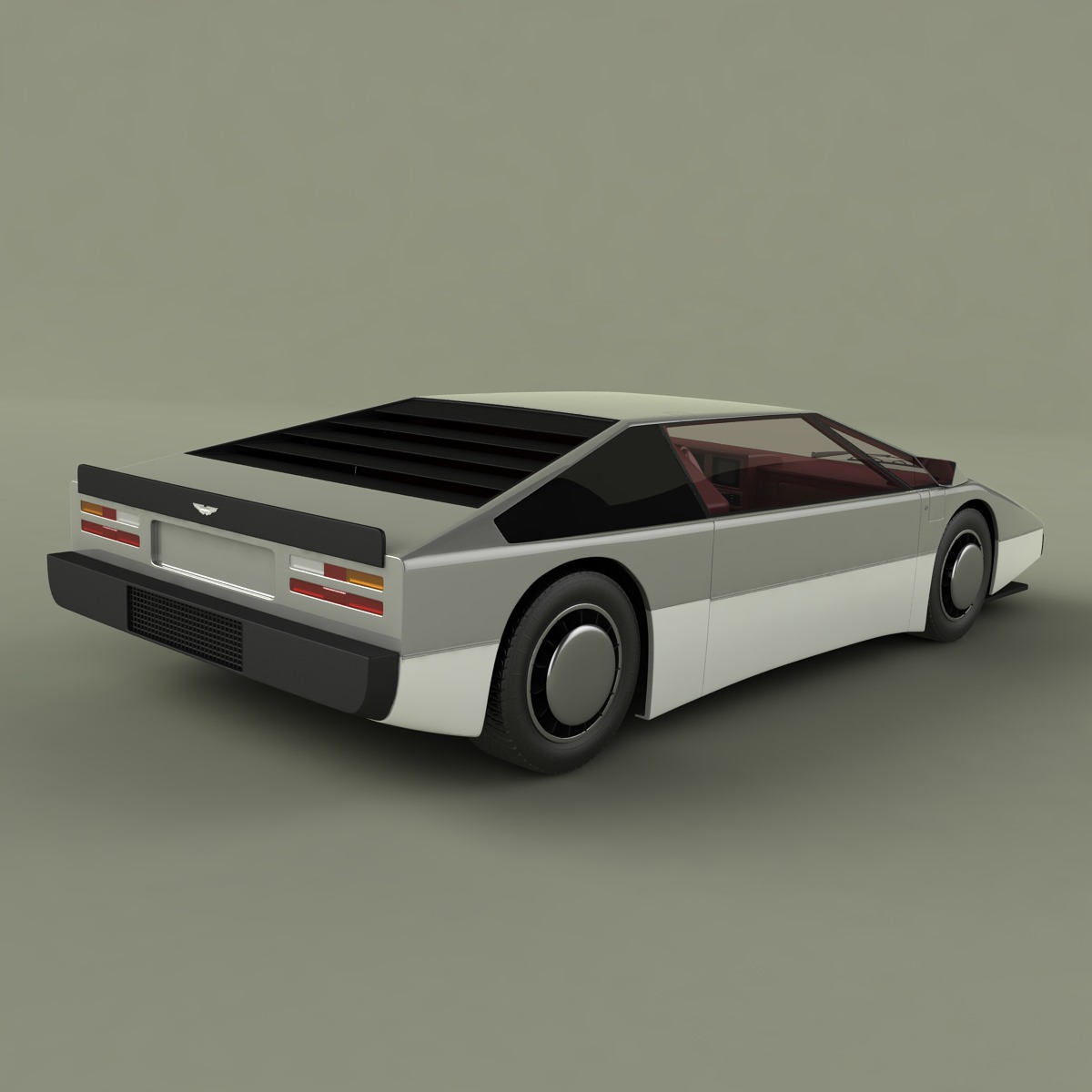 Aston Martin Bulldog Concept 3D model_3