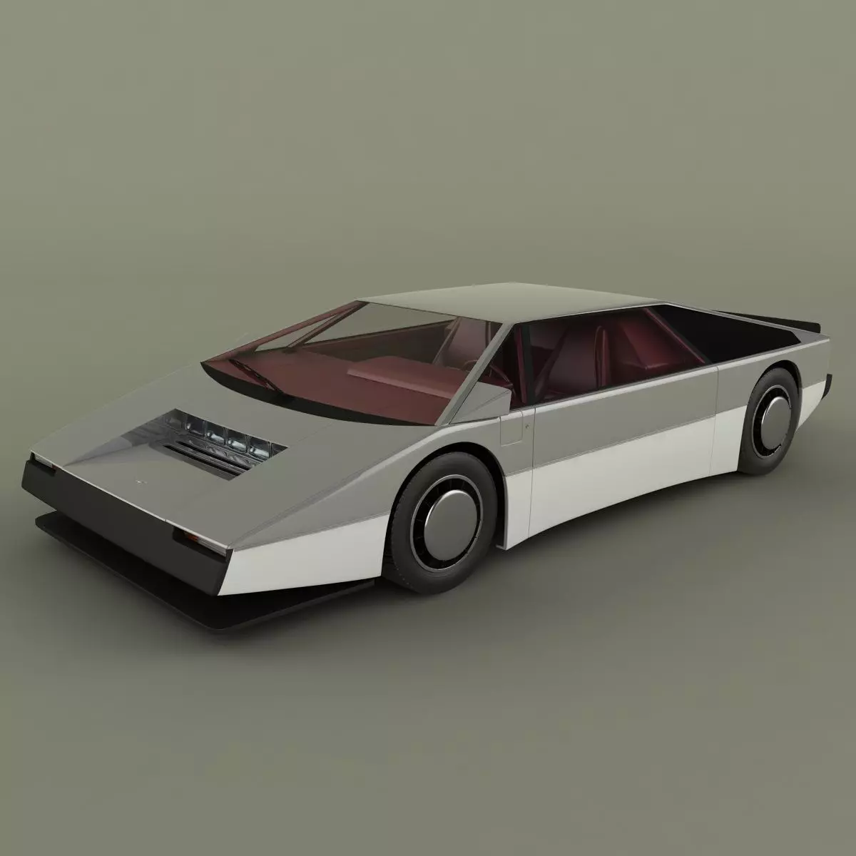 Aston Martin Bulldog Concept 3D model_0