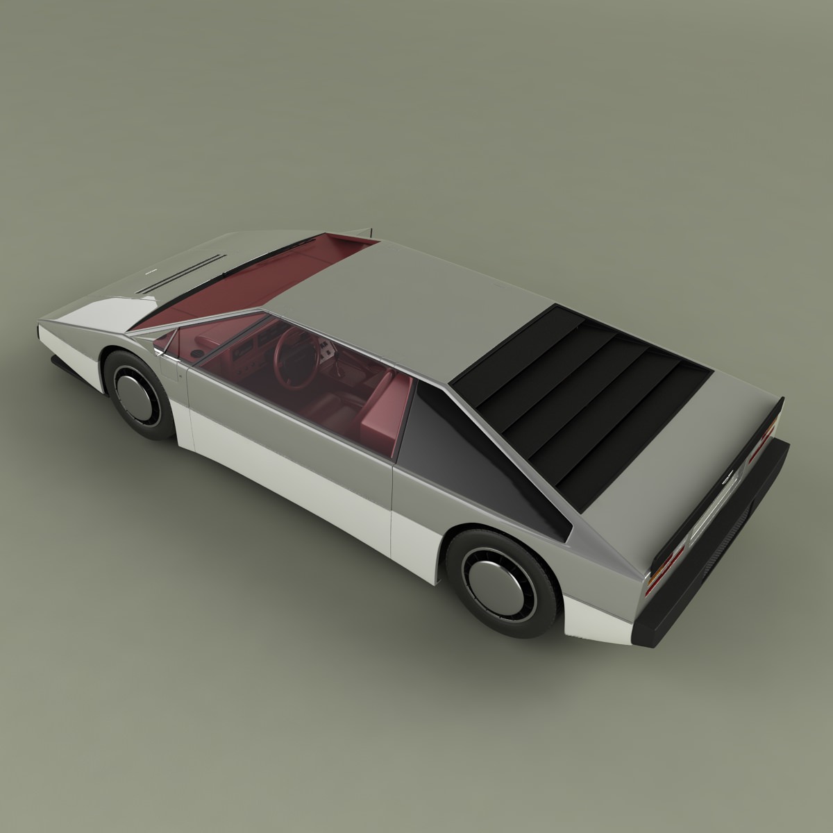 Aston Martin Bulldog Concept 3D model_8
