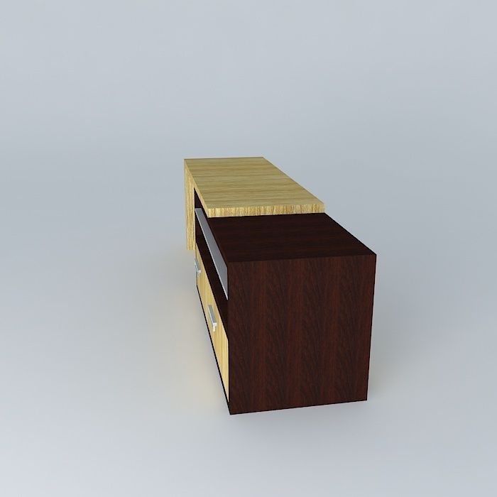 extensible TV rack rack de TV extensível Free 3D model_2