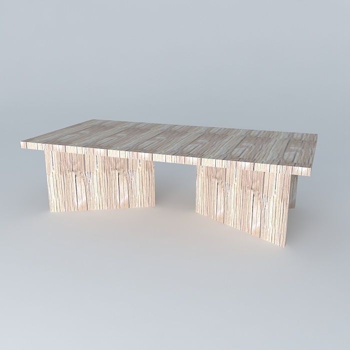 mesa centro coffee table Free 3D model_1