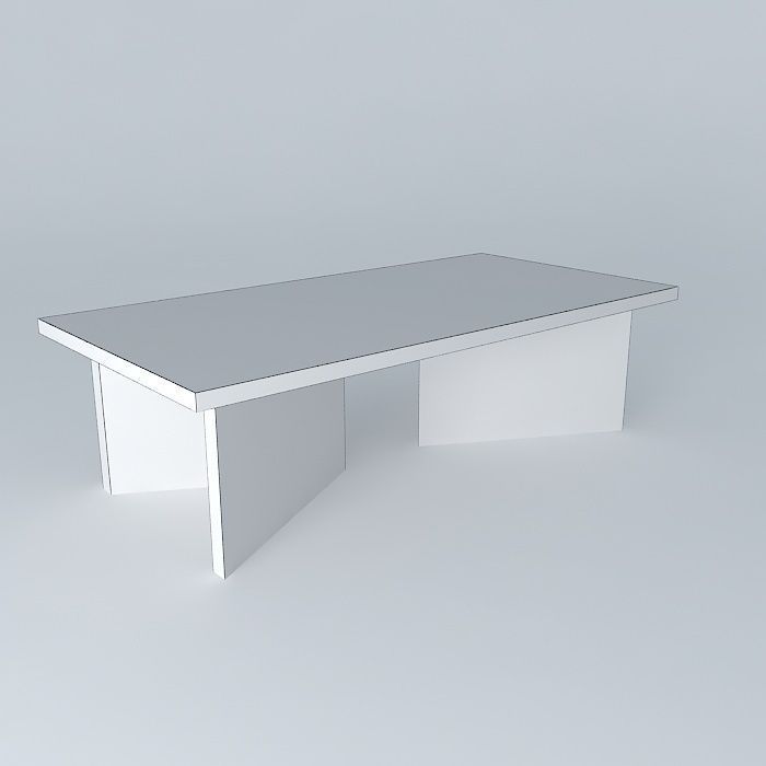 mesa centro coffee table Free 3D model_3
