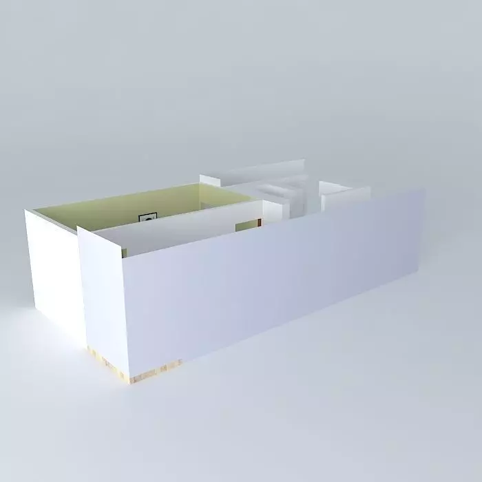 renataorkut empty room with wall Free 3D model_0