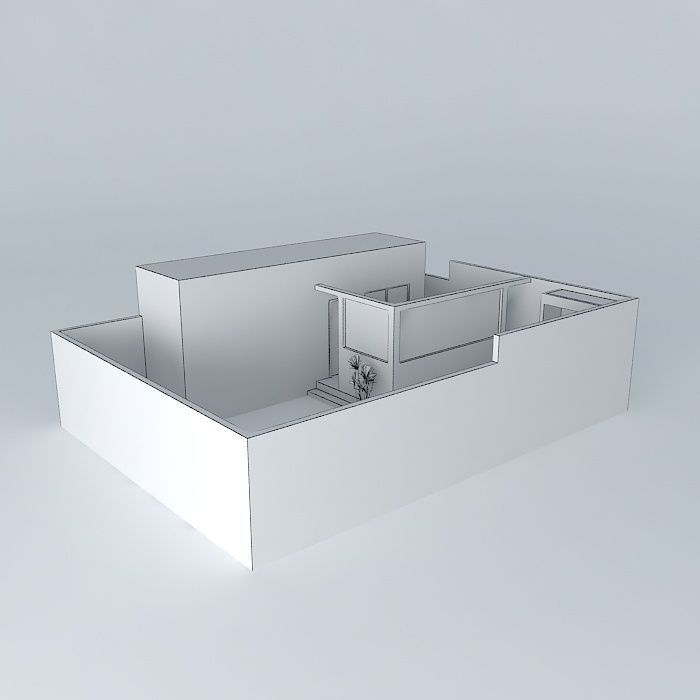 robertoorkut apartment with living room and kitchen Free 3D model_4