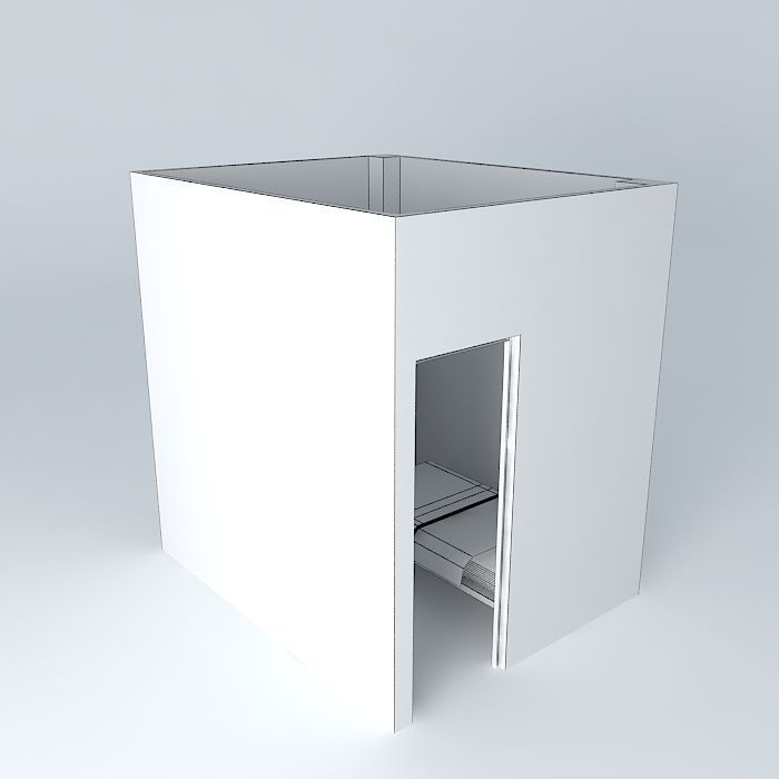 edson cube with bed inside Free 3D model_3