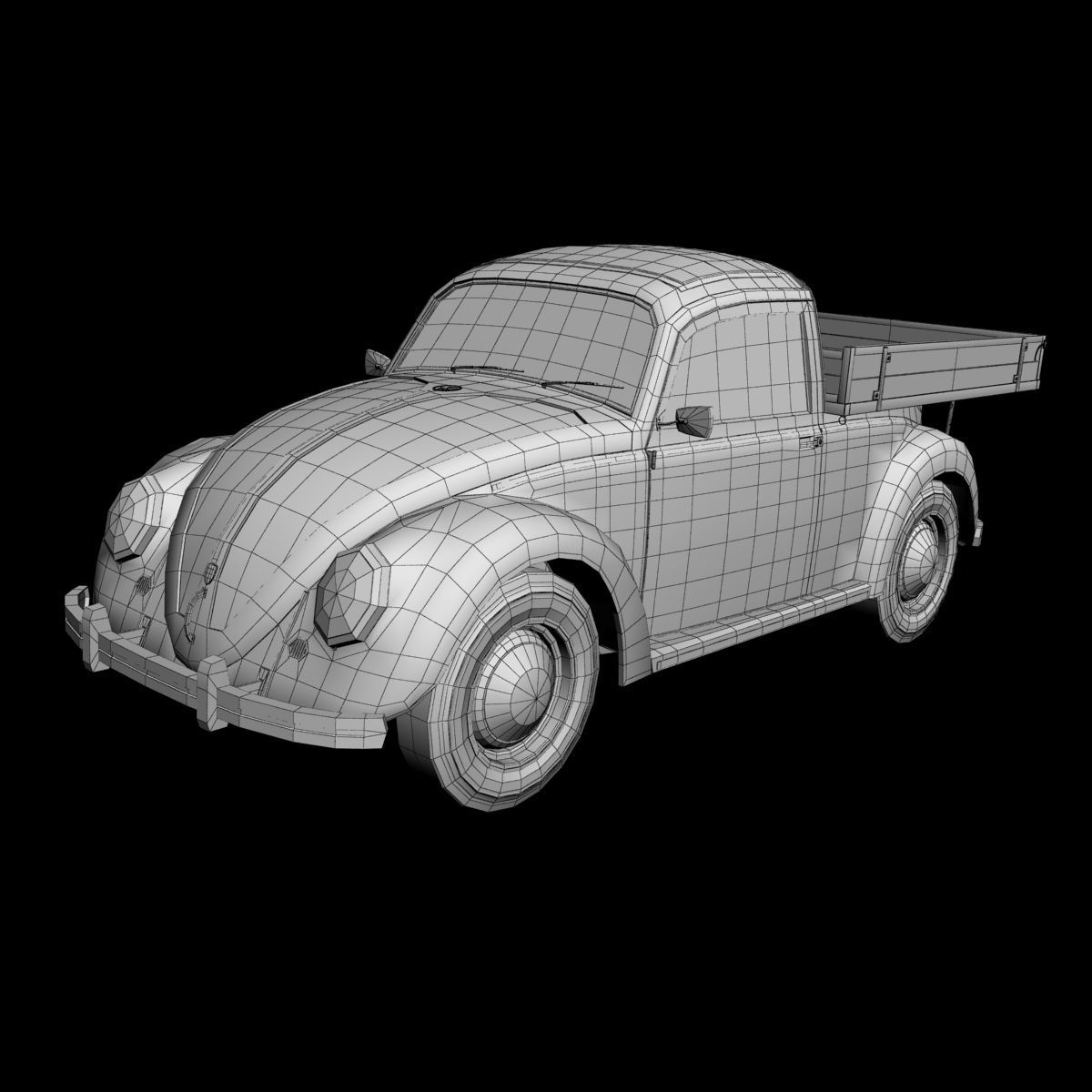 Volksvagen Beetle Pick-up 3D model_13