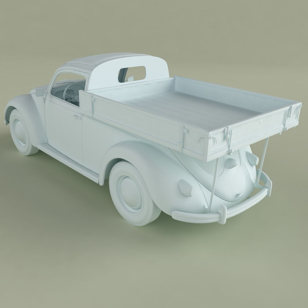 Volksvagen Beetle Pick-up 3D model_12