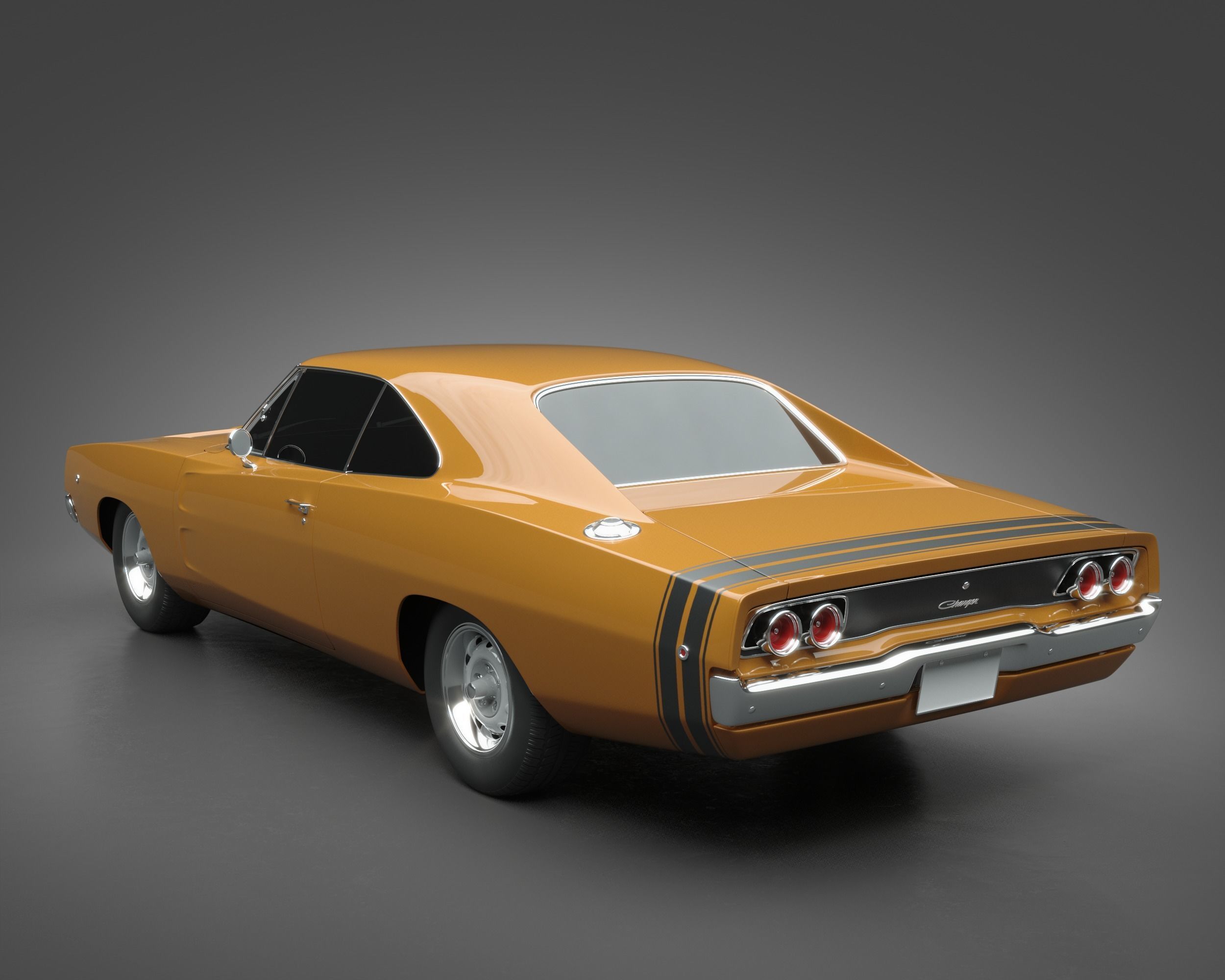 1968 Dodge Charger 3D model_6