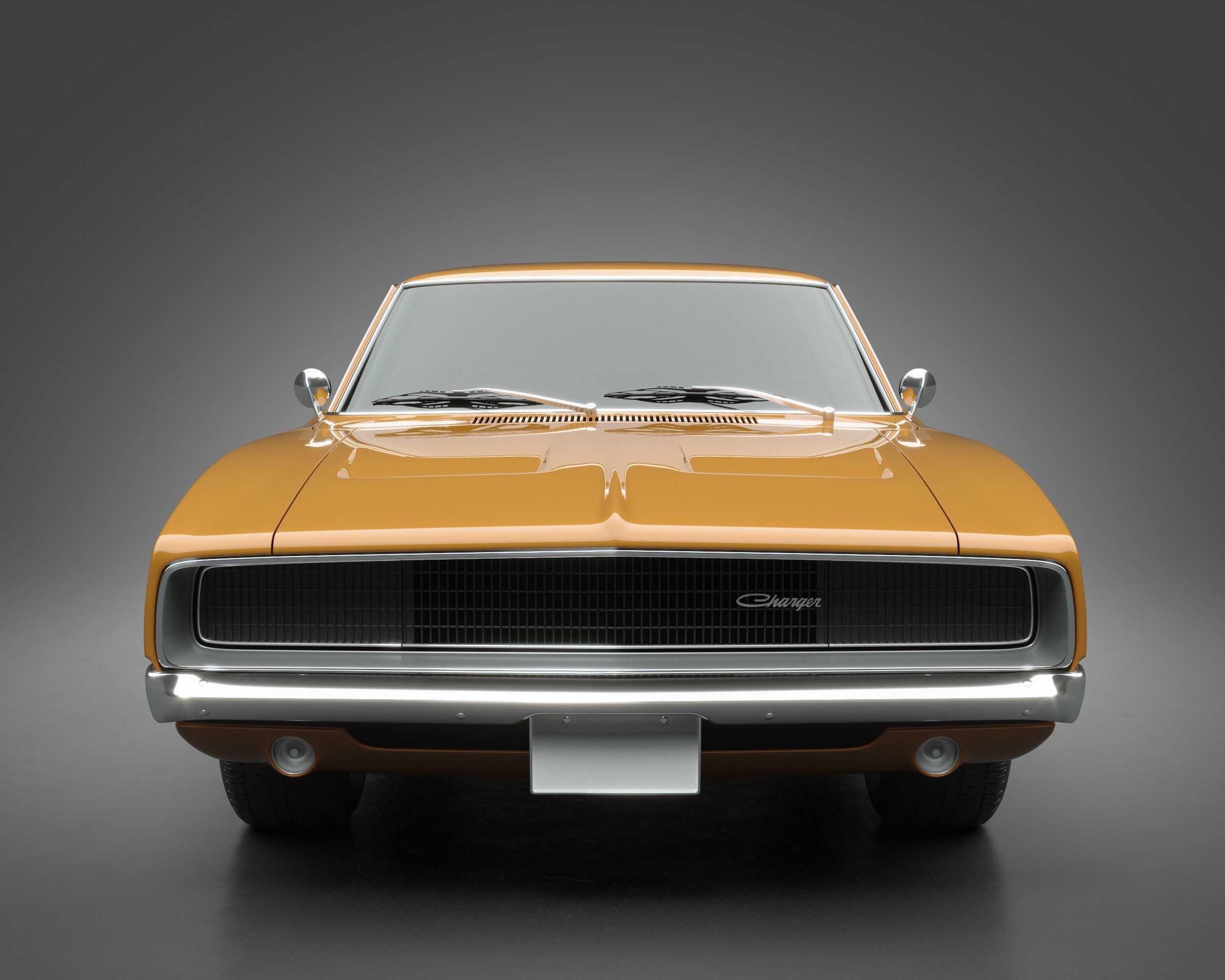 1968 Dodge Charger 3D model_2