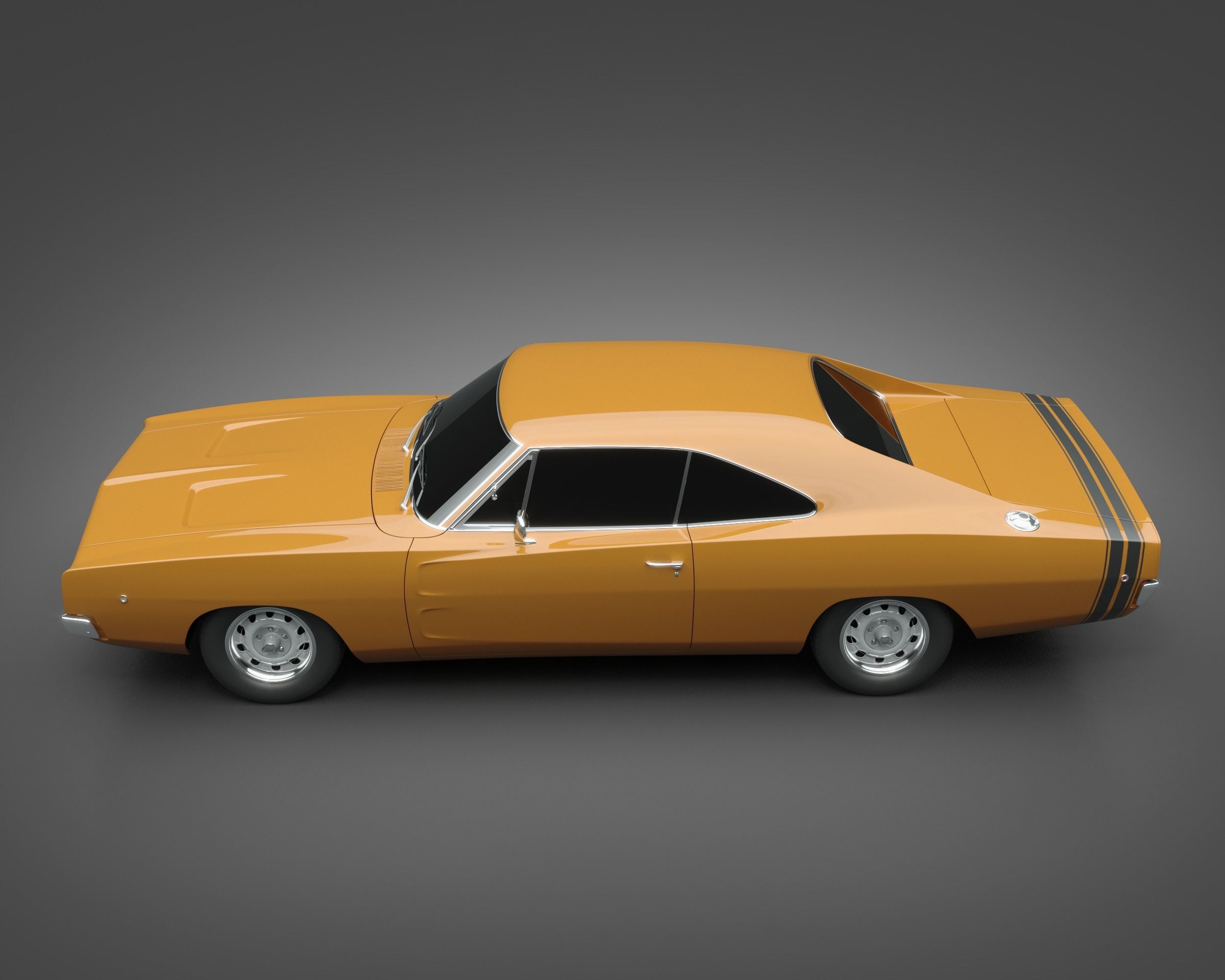 1968 Dodge Charger 3D model_4