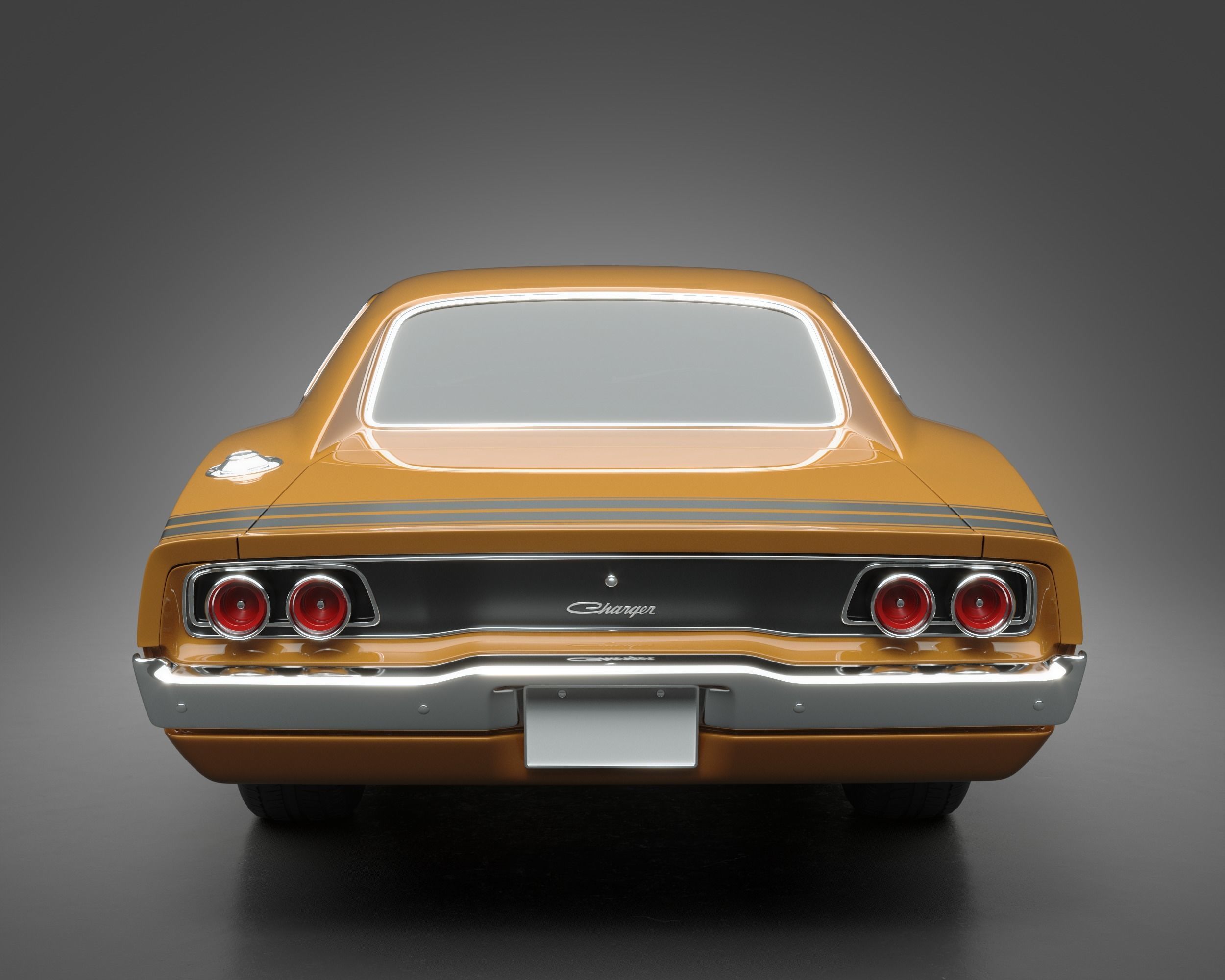 1968 Dodge Charger 3D model_3