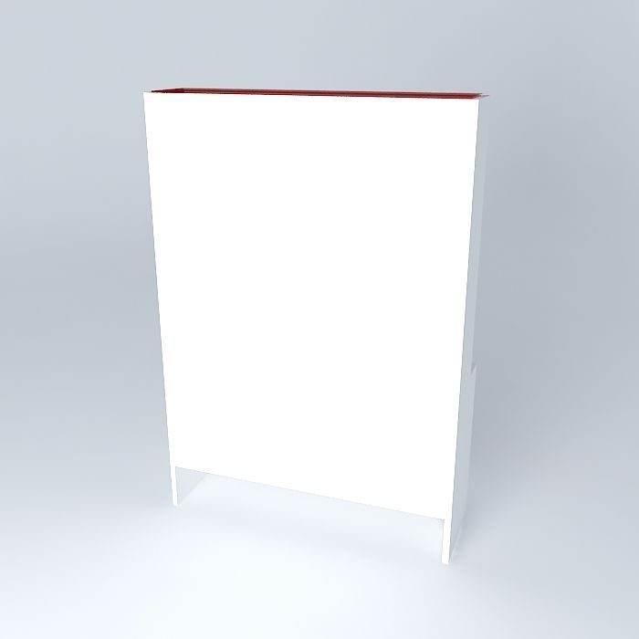 bookshelf with acrylic bookcase with acrylic Free 3D model_1