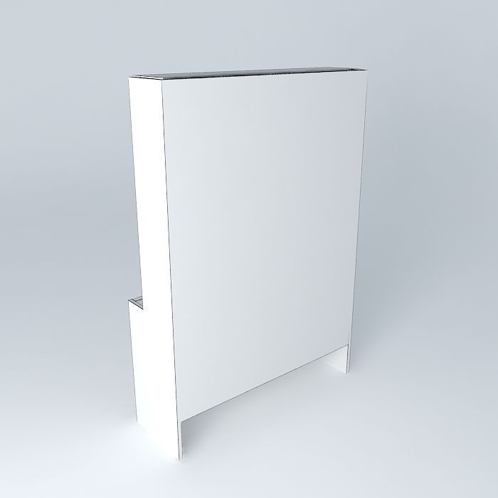 bookshelf with acrylic bookcase with acrylic Free 3D model_4