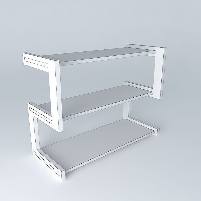 estante S S bookshelf Free 3D model_4