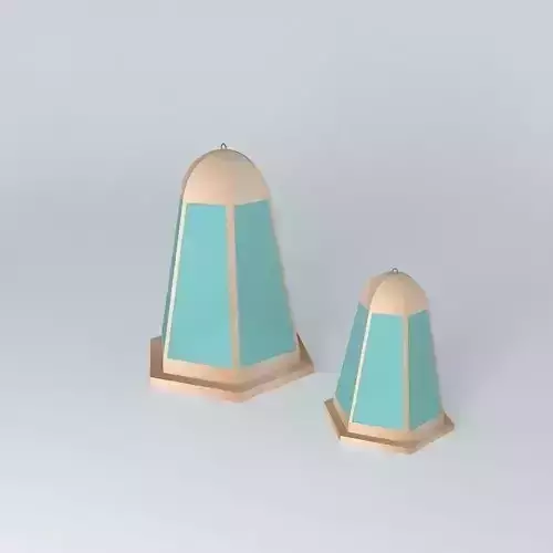 flashlight pair of gold candlesticks Free 3D model