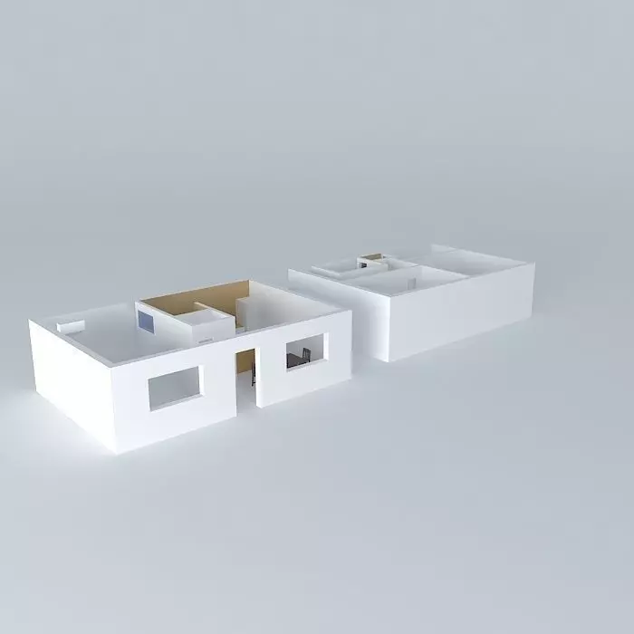 Bikinis floor plan of apartment Free 3D model
