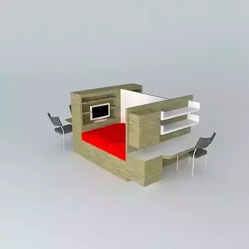 living module mobile studio apartment Free 3D model
