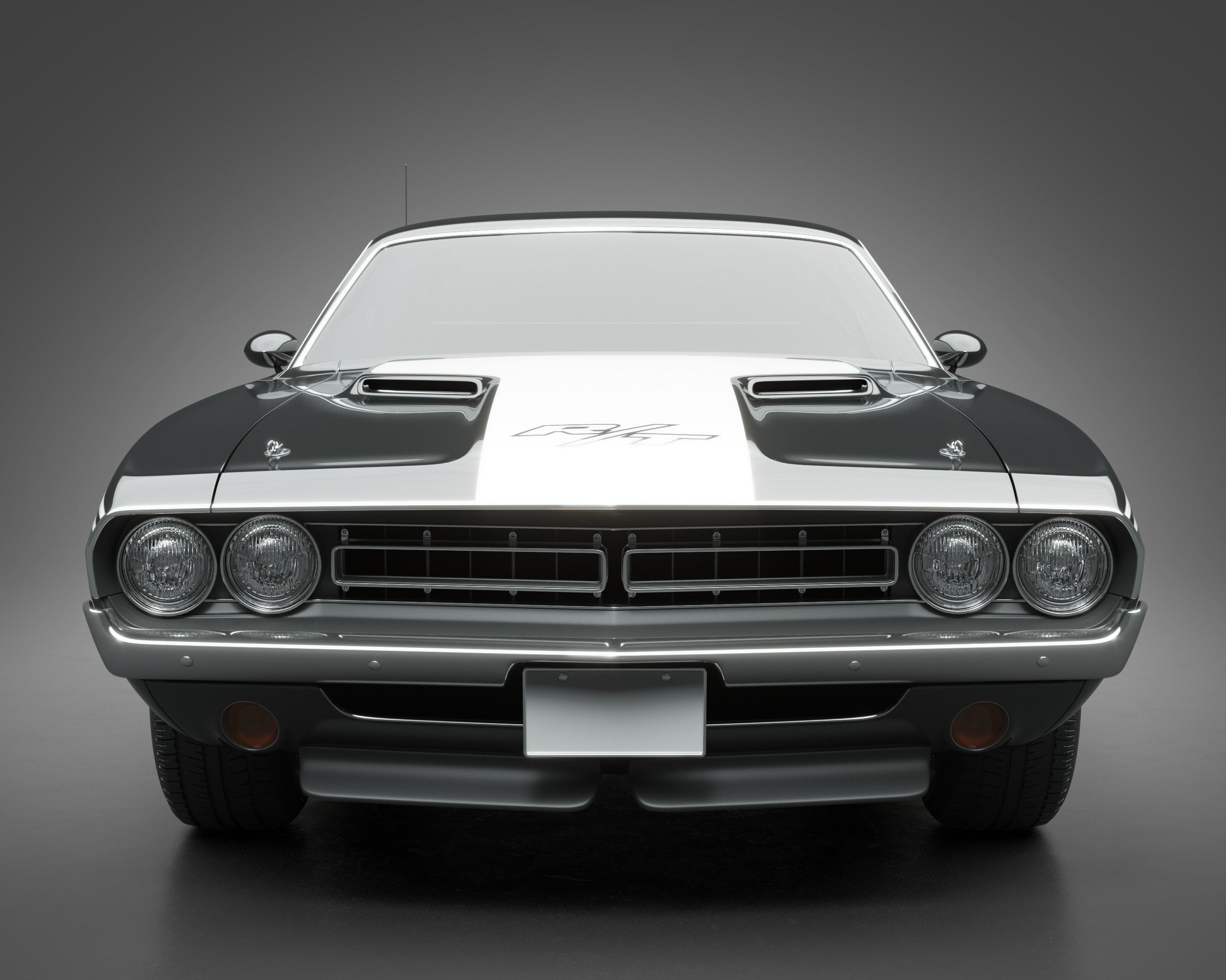 1971 Dodge Challenger RT 3D model_2