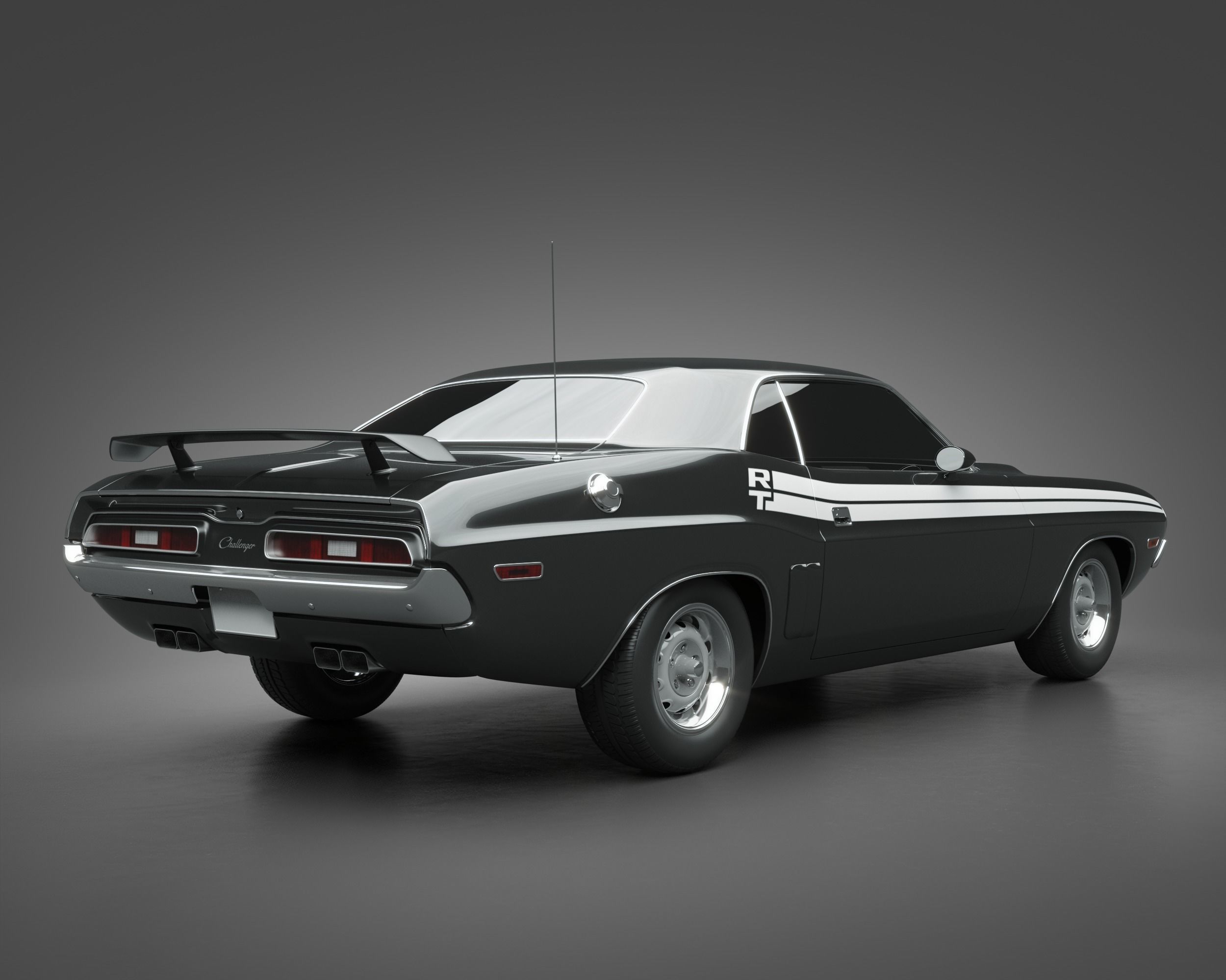 1971 Dodge Challenger RT 3D model_1