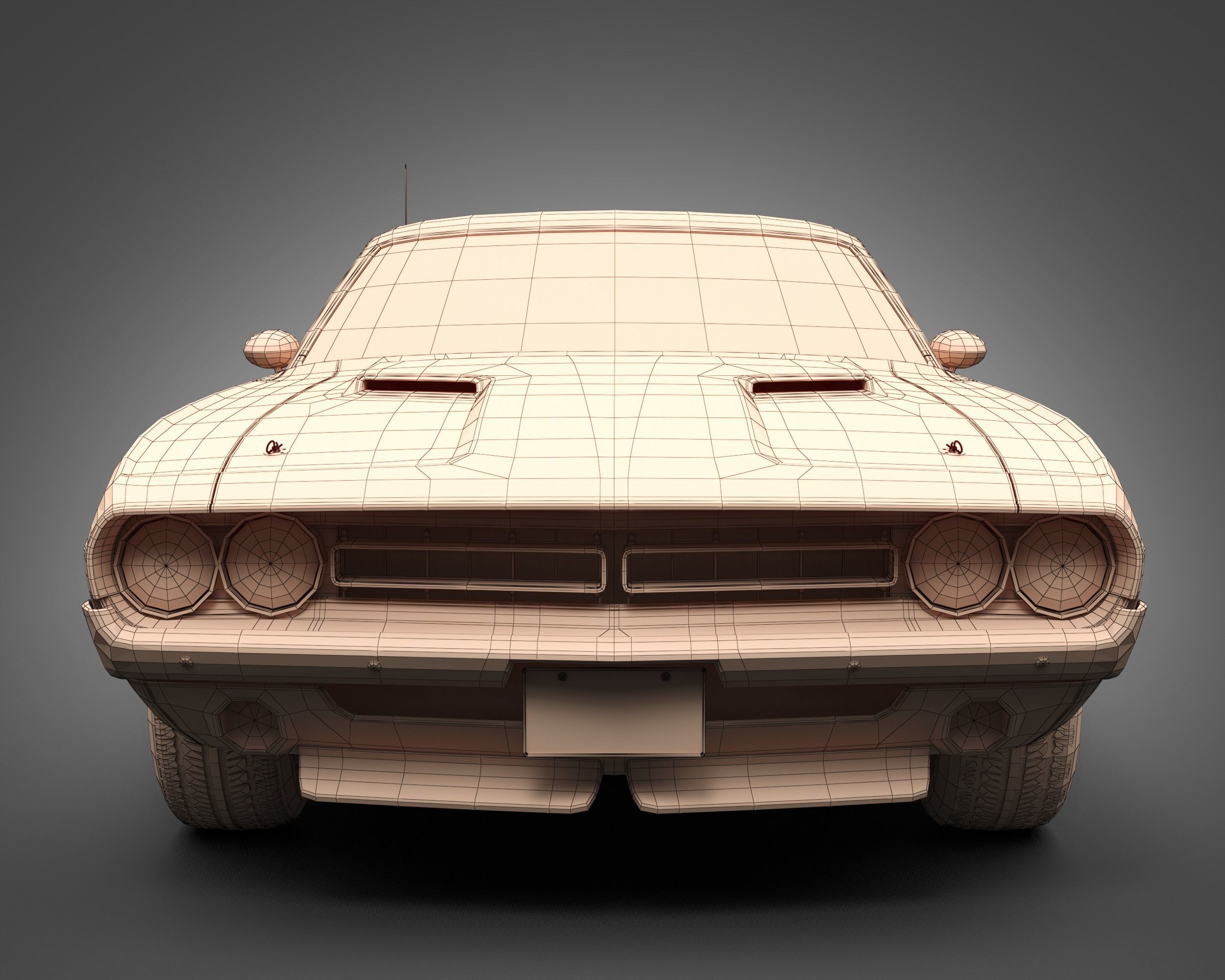 1971 Dodge Challenger RT 3D model_9