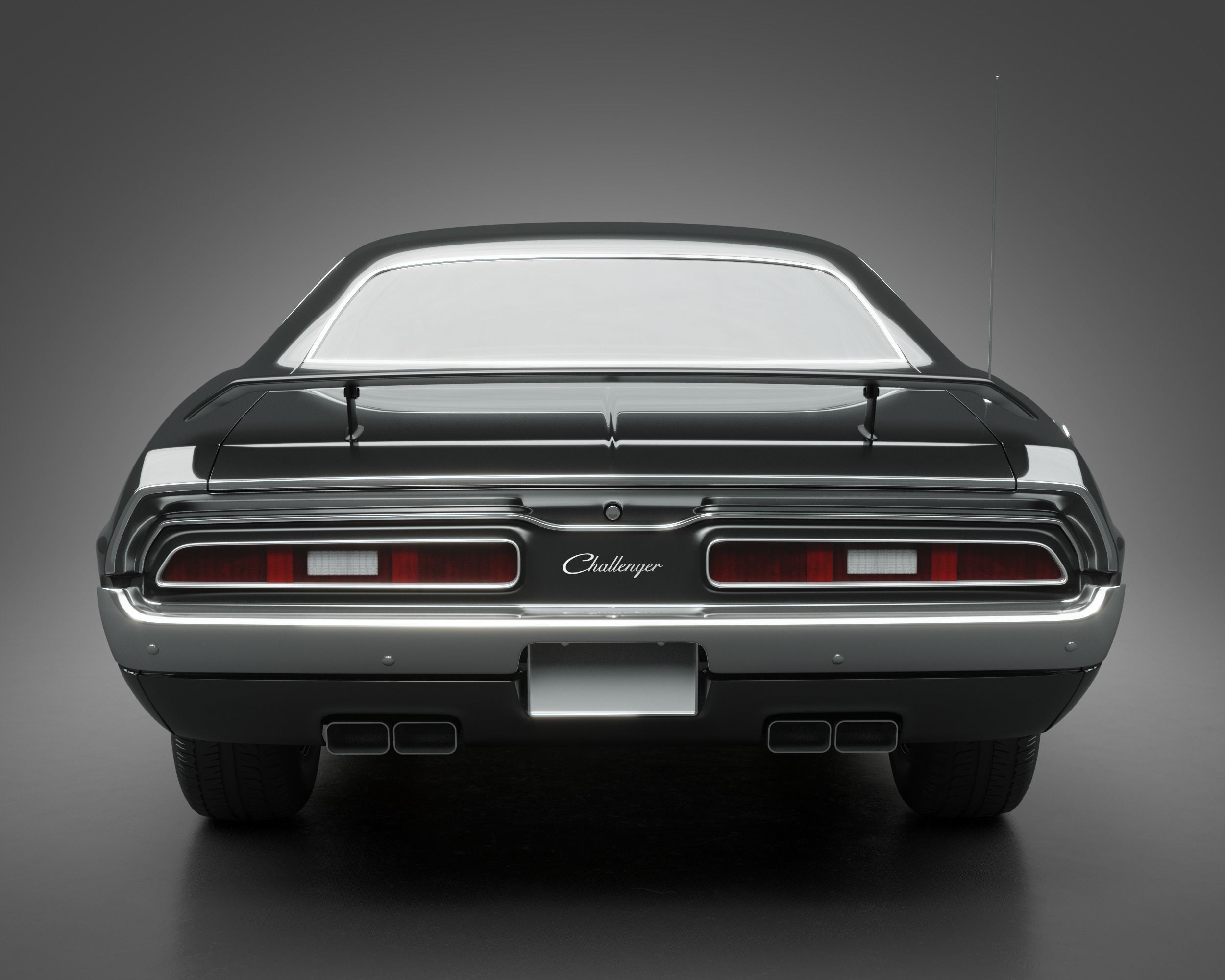 1971 Dodge Challenger RT 3D model_3