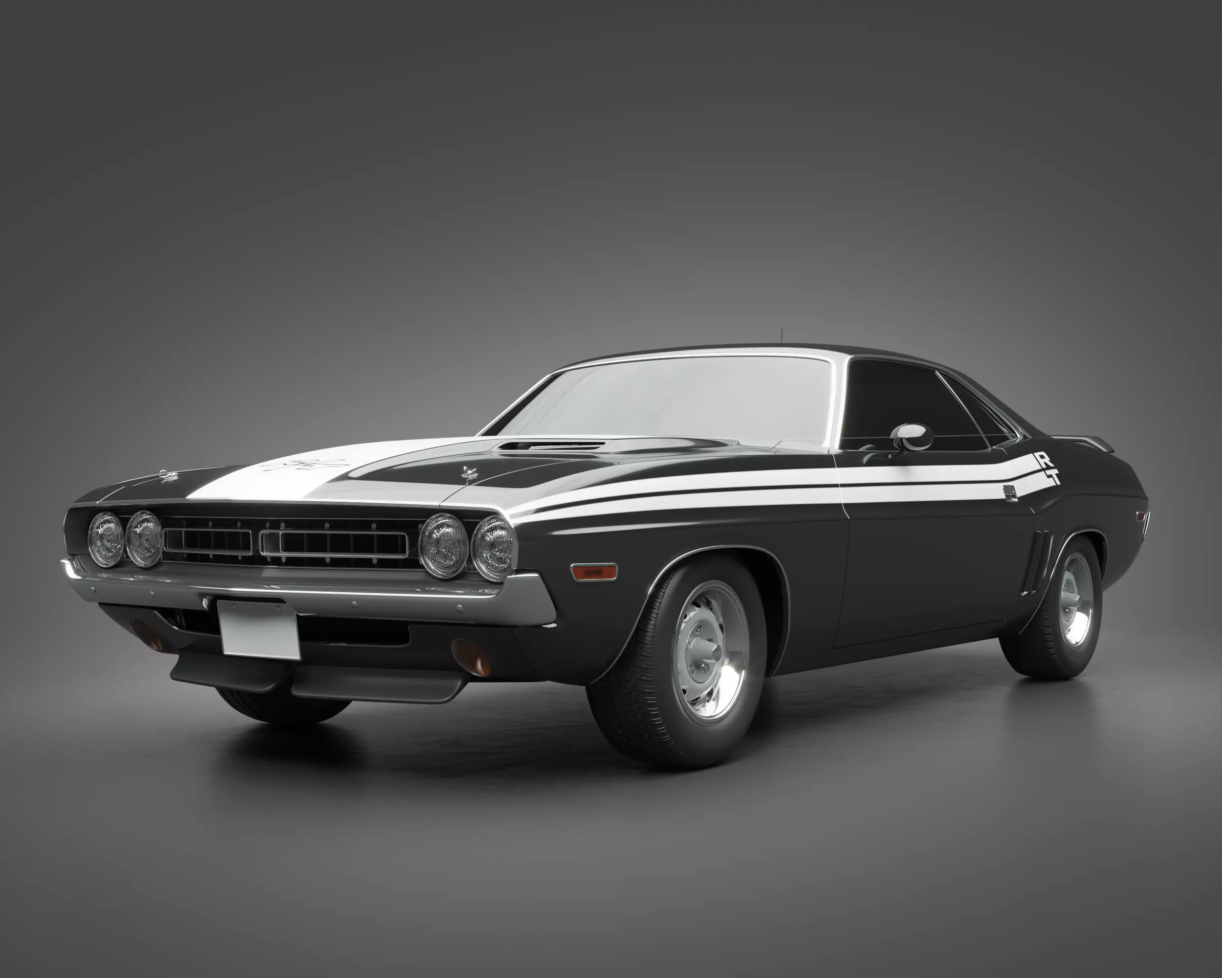 1971 Dodge Challenger RT 3D model_0