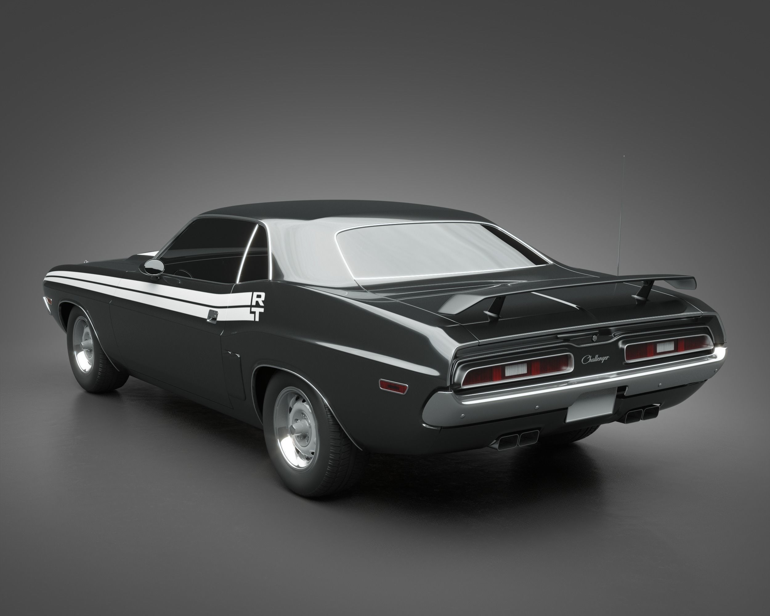 1971 Dodge Challenger RT 3D model_6