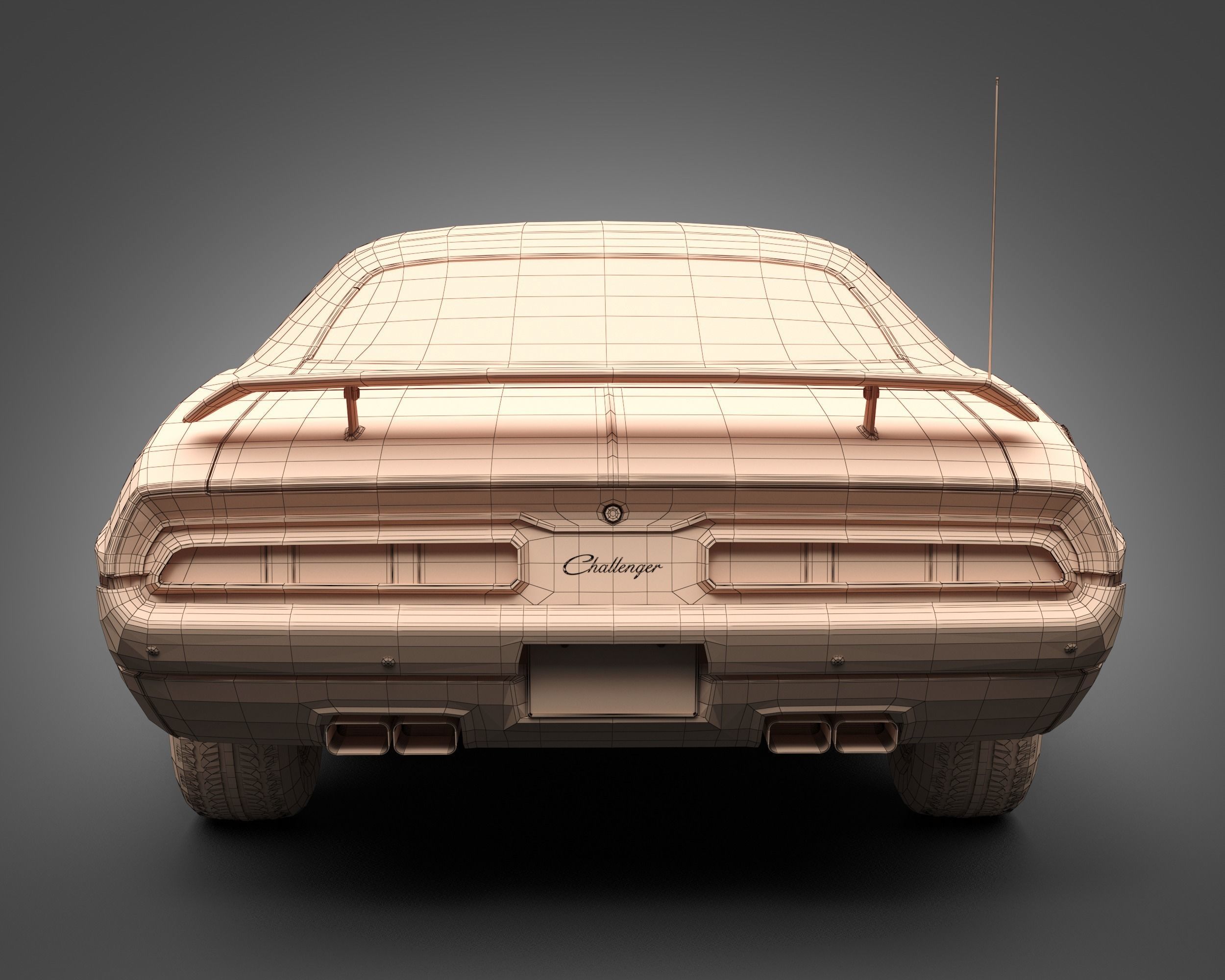 1971 Dodge Challenger RT 3D model_10