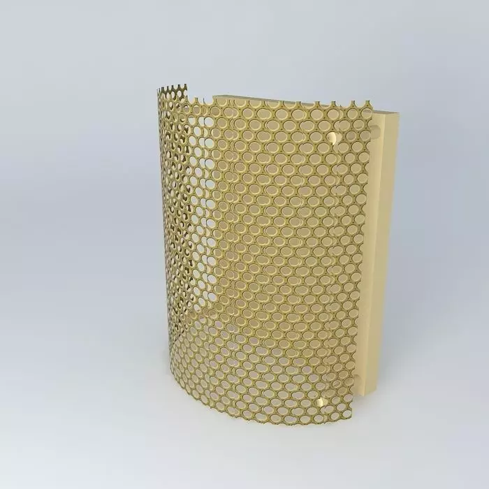 West Elm Perforated Metal Sconce Free 3D model_0