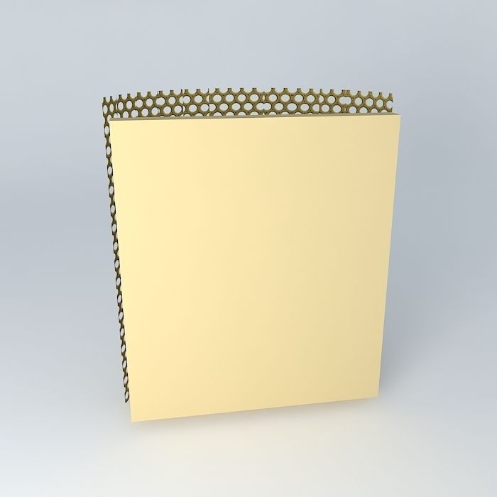 West Elm Perforated Metal Sconce Free 3D model_2