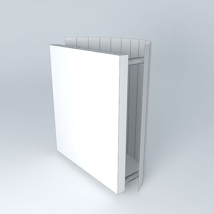 West Elm Perforated Metal Sconce Free 3D model_4