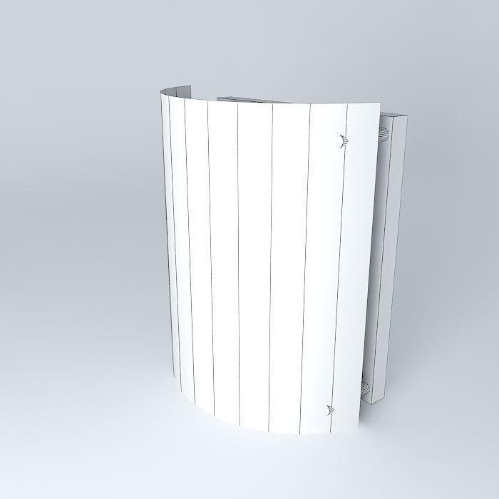 West Elm Perforated Metal Sconce Free 3D model_3