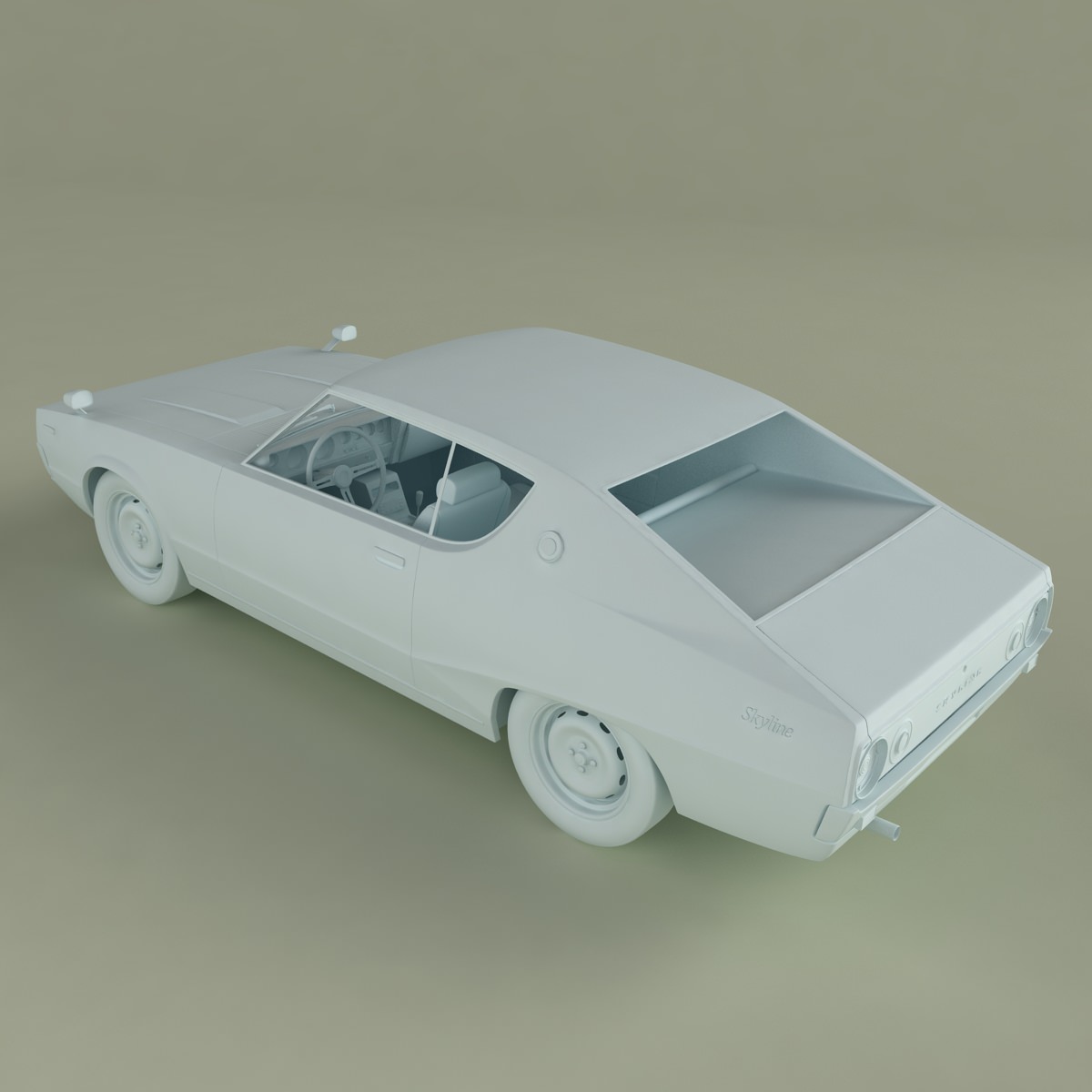 Datsun Skyline 240K GT 3D model_11