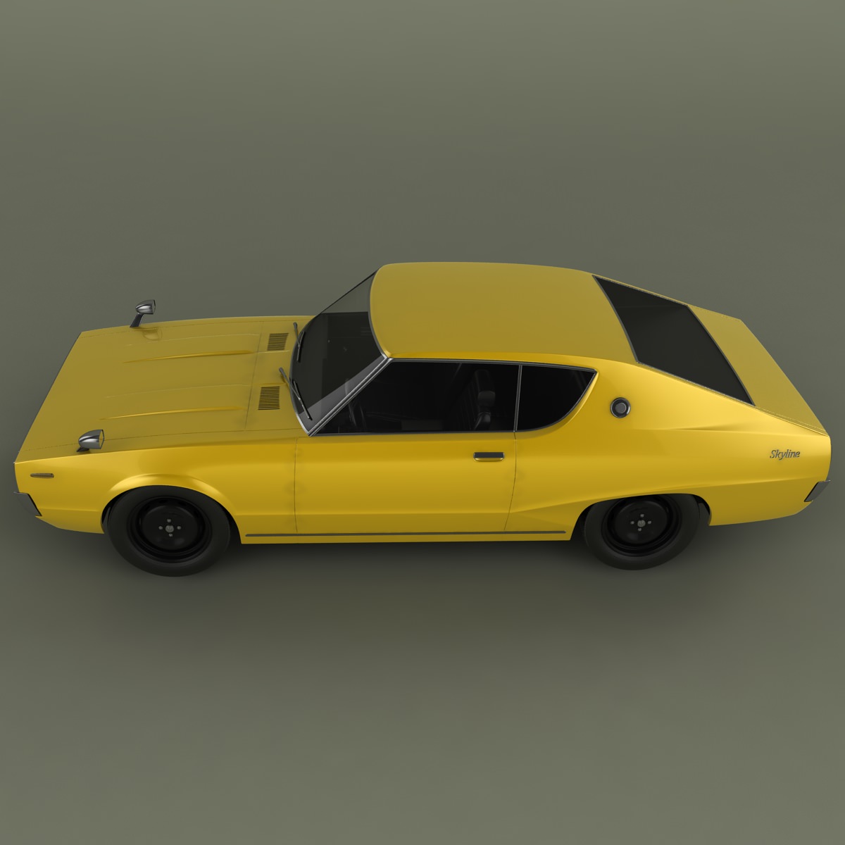 Datsun Skyline 240K GT 3D model_3