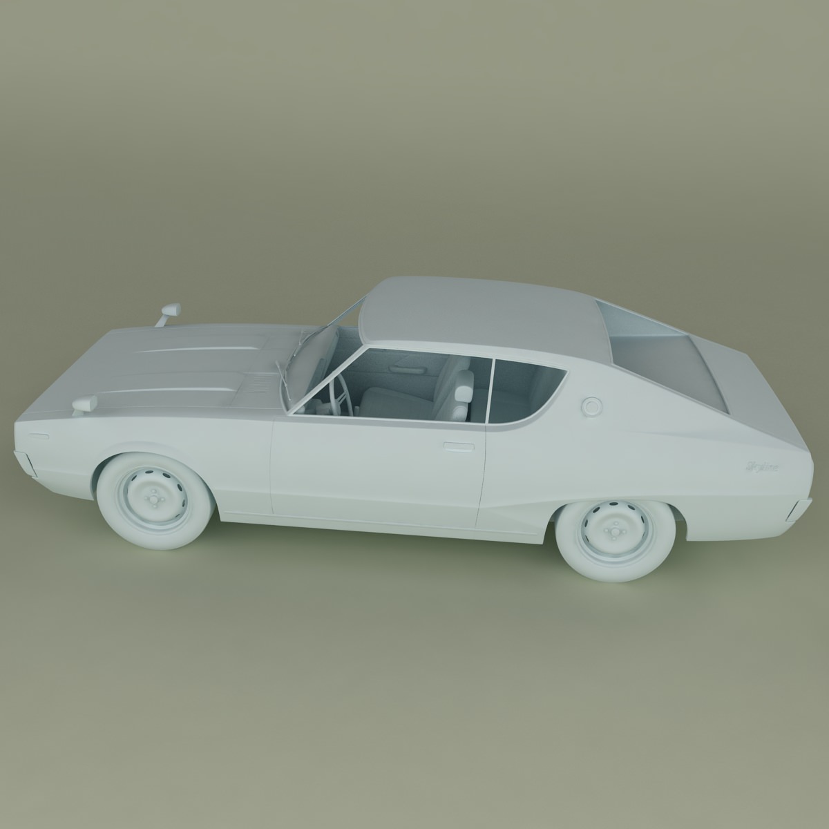 Datsun Skyline 240K GT 3D model_10